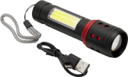 TORCIA LED IN ALLUMINIO MAURER BATTERIA RICARICABILE USB-CF. BLISTER