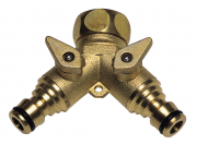 PRESA A DOPPIO RUBIN.OTTONE PAPILLON 2 ATTAC. - CF. IN BLISTER