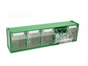 Vipa CASSETTIERA COMPONIBILE FOX 103 VERDE 5 cassetti mm. 600x135x164 h