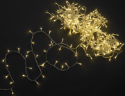 NATALE - LUCI 300 LED L.CALDA INT/EST MAURER CAVO TRASP. - CF. SCATOLA