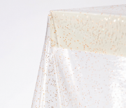 TOVAGLIATO NATALE PVC "CRYSTAL GLITTER ORO" H140CM 30MT DIS 004