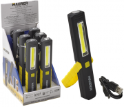 TORCIA LED PIEGHEVOLE C/CALAMITA MAURER BATTERIA RICARICABILE USB