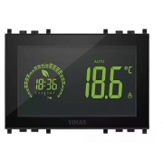Cronotermostato touch nero 3 MODULI 120-230V
