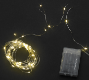 NATALE - LUCI  60 LED L.CALDA A BATTERIA MAURER