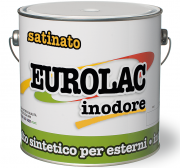 SMALTO "EUROLAC" SATINATO 375ML NERO          V