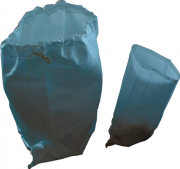 SACCO X RACCOLTA IN RAFIA SINTETICA BLU 70X120CM