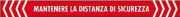 SEGNALETICA ADESIVA CALPESTABILE "MANTENERE DISTANZA SICUREZZA"10CMX50CM