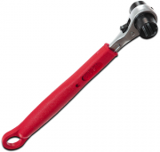CHIAVE X PONTEGGI A CRICCHETTO RIVESTITA PVC 21X22MM