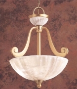 Esclusivo lampadario in alabastro e ottone: il tocco di eleganza che illumina la tua casa - 20-0193 LEDS C4