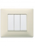 Placca 3M beige Vimar 14653.03: elegante e resistente per un tocco di classe alle tue prese elettriche