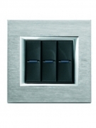 Placca 3P cromo di alta qualità per un bagno elegante