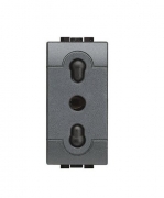 Living Int - Presa 2P T 10/16A Bipasso Living International: La soluzione perfetta per la tua connessione elettrica domestica!
