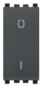 Interruttore bipolare 2P 16AX grigio Vimar Eikon nero: illuminazione elegante per la tua casa