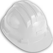 ELMETTO PROTETTIVO IN ABS BIANCO C/SOTTOGOLA