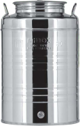 FUSTINO X OLIO "GRAFFATO" 15LT ACCIAIO INOX 18/10 SENZA RUBINETTO