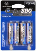 BATTERIE RICARICABILI STILO "CARICA500" BEGHELLI  (BL.4PZ.)