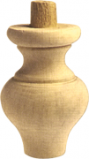 GAMBA IN LEGNO ONTANO A CIPOLLA 030108 75X105MM