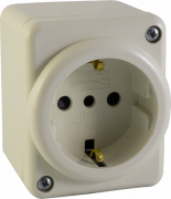PRESA SCHUKO DA PARETE 2P-16A MINICANALINA IP20 MAURER