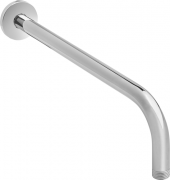 BRACCIO DOCCIA ACCIAIO INOX CROMATO 150GR 30CM MAURER