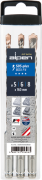 PUNTE SERIE CEMENTO "SDS-PLUS F4" 3PZ ALPEN ASTUCCIO PVC