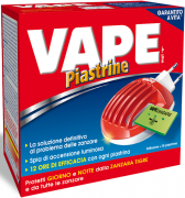 INSETTICIDA ELETTRICO ZANZARE A PIASTRINE VAPE + 10 PIASTRINE