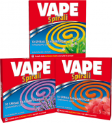 INSETTICIDA SPIRALE ZANZARE VAPE CF.10PZ  PROFUM. ASSORT.