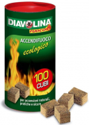 ACCENDIFUOCO ECOLOGICO DIAVOLINA CF 100PZ