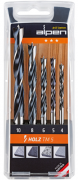 PUNTE SERIE LEGNO "HOLZ TM 5" 5PZ ALPEN ASTUCCIO PVC