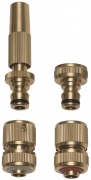 LANCIA C/RACCORDI PAPILLON OTTONE SET 4PZ 1/2" - CF. IN BLISTER