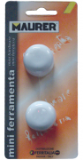 FERMAPORTA PARACOLPO ADESIVO MAURER BIANCO  BLISTER 2PZ