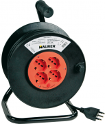 AVVOLGICAVO ELETTR. CIVILE 50MT MAURER 4 SCHUKO - CF. IN SCATOLA