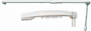 SCORR.ALLUMINIO CON CURVE BIANCO CM 200