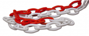 CATENA SEGNALETICA MM 6 CF 25 MT BIANCO ROSSA