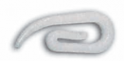 GANCIO SCORRITENDA A PAPERA L 28,5 IN PVC - CF. 1000PZ