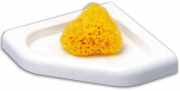MENSOLA BAGNO DUROLITE BIANCO ANGOL. 18X18CM (295)